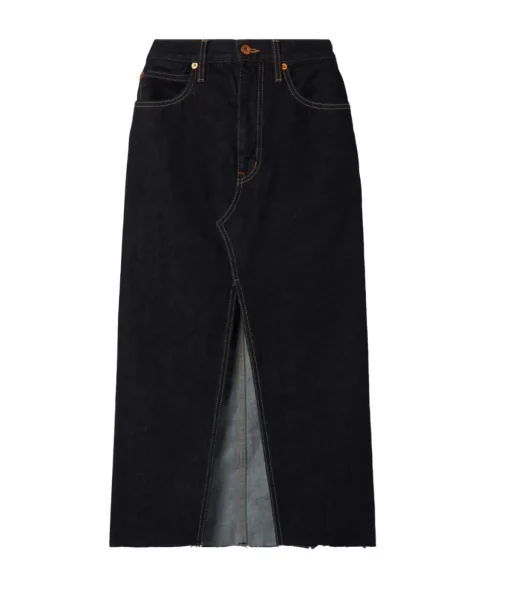 Taylor Midi Skirt in Midnight Mile