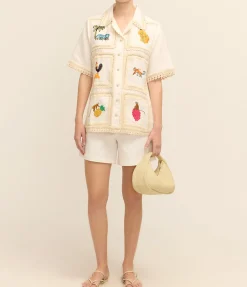 Teddy Shirt in Cream