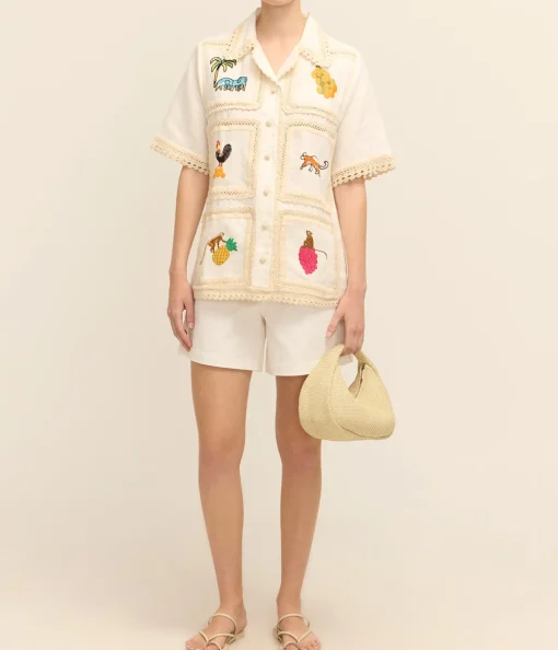 Teddy Shirt in Cream