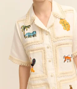 Teddy Shirt in Cream