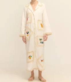 Teddy Shirtdress in Cream