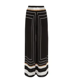 The Delmore Pant in Black Border