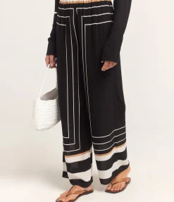 The Delmore Pant in Black Border
