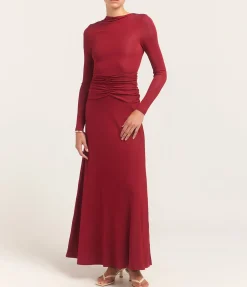 The Fran Dress in Cabernet