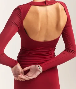The Fran Dress in Cabernet
