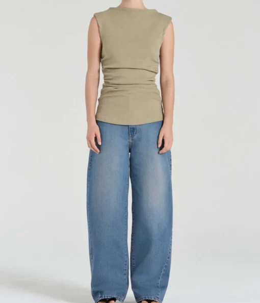 The Harlow Top in Sage