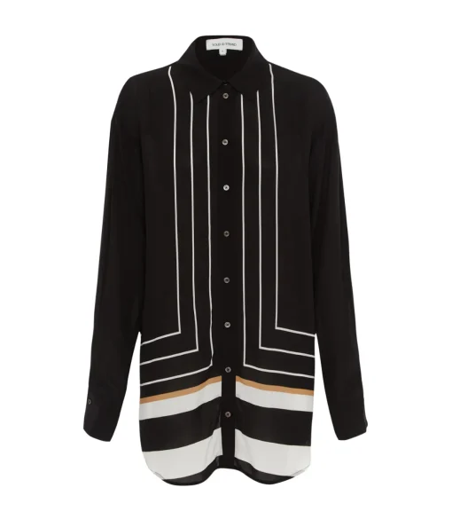 The Obert Top in Black Border