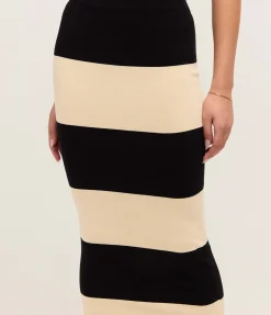 Theo Skirt in Cream and Black