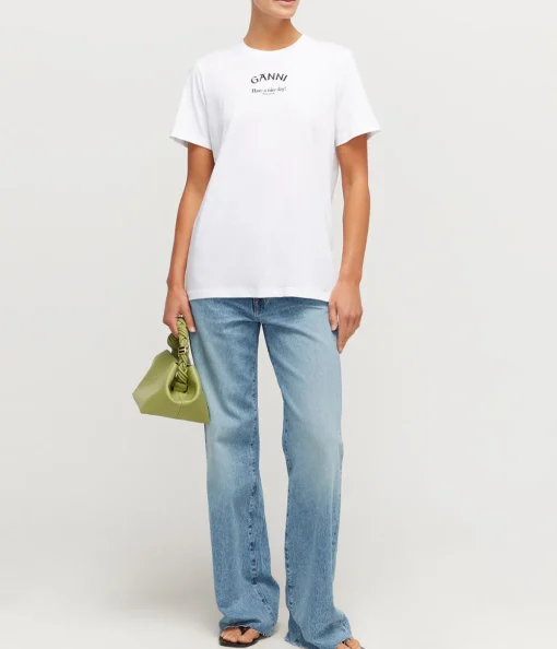 Thin Jersey Relaxed T-shirt in Bright White