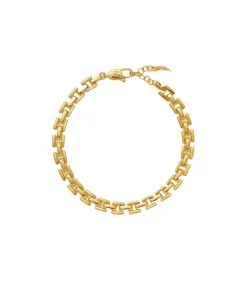 Timepiece Link Chain Bracelet in Gold