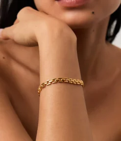 Timepiece Link Chain Bracelet in Gold