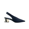 Toro Slingback Heel in Navy