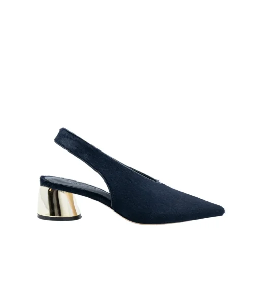 Toro Slingback Heel in Navy