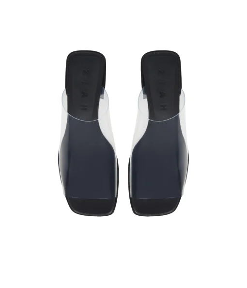 Transparent Heel in Transparent Black