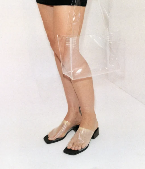 Transparent Heel in Transparent Black