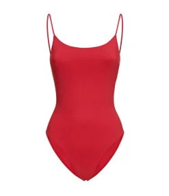 Trentasei Rib One Piece in Red