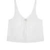 U Shape Top in White