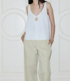 U Shape Top in White