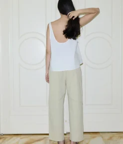 U Shape Top in White