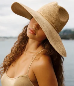 Ultrawide Drift Fedora in Natural