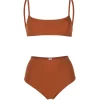Undici High Waisted Bikini in Terracotta