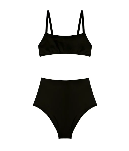 Undici High Waisted Bikini in Black