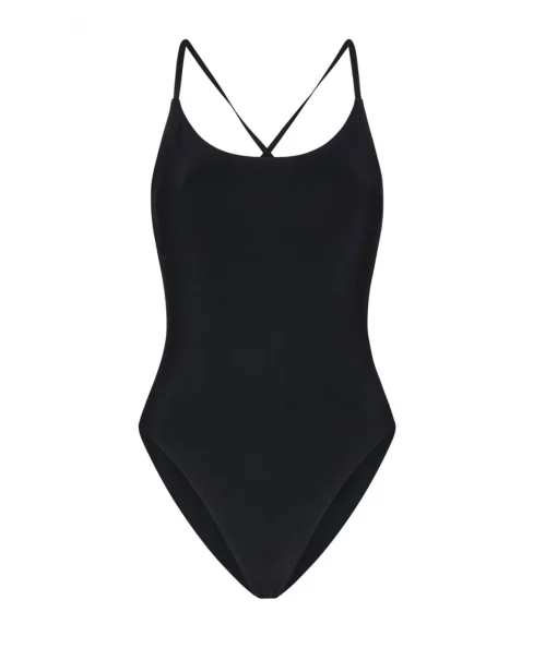 Uno Cross Back One Piece in Black