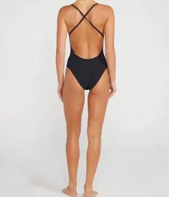 Uno Cross Back One Piece in Black