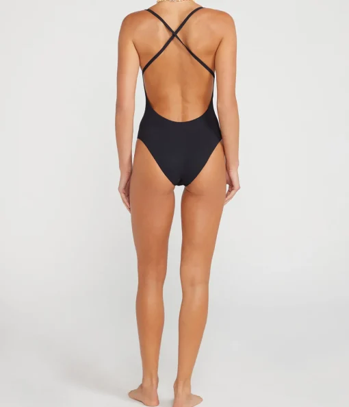 Uno Cross Back One Piece in Black