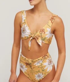 Vaiven High Waisted Bikini Bottom in Pasiflora