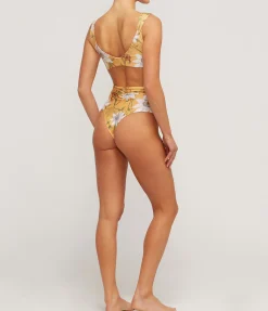 Vaiven High Waisted Bikini Bottom in Pasiflora