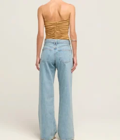 Val Key Hole Top in Almond