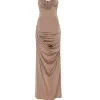 Val Strapless Dress in Concrete