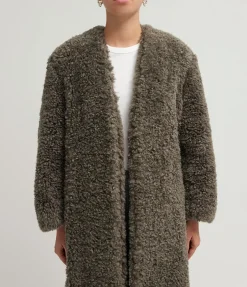 Valdes Coat in Petrol