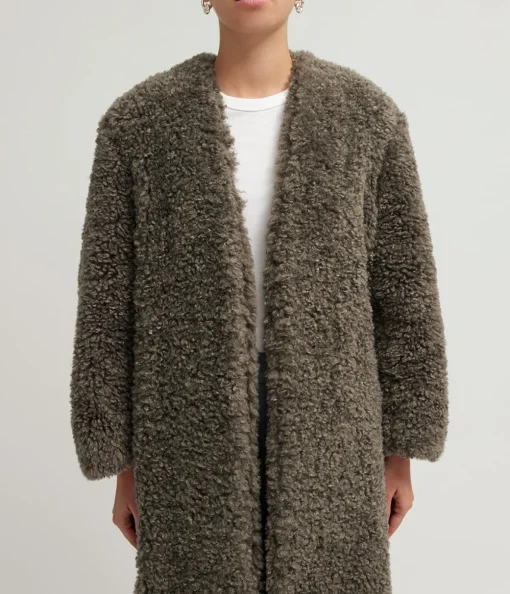 Valdes Coat in Petrol