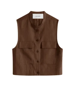 Varenna Utility Top in Cocoa