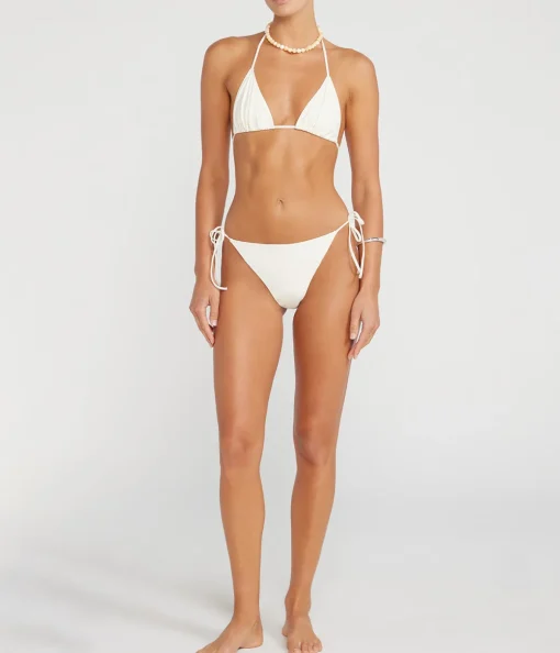 Venti Self Tie Bikini in Ivory