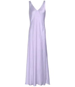 V-Neck Maxi Slip Dress in Wisteria