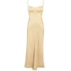 Waterlily Midi Dress in Golden