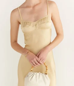 Waterlily Midi Dress in Golden