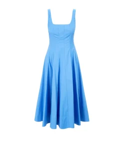 Wells Midi Dress in Cornflower