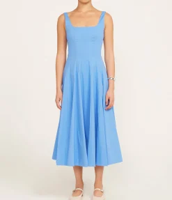 Wells Midi Dress in Cornflower