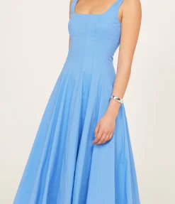 Wells Midi Dress in Cornflower