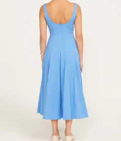 Wells Midi Dress in Cornflower