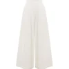 Wesley Wide Leg Trouser in Vintage White