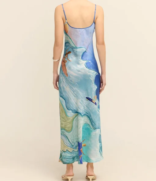 Wessex Slip Dress in Apres Surf
