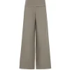 Wide Waistband Pants in Smokey Olive