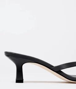 Wilma Nappa Heel in Black