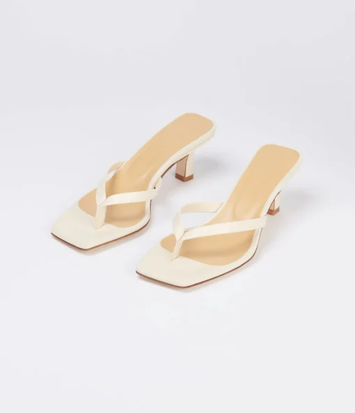 Wilma Nappa Heel in Cream