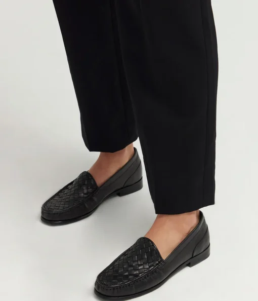 Woven Loafer in Black